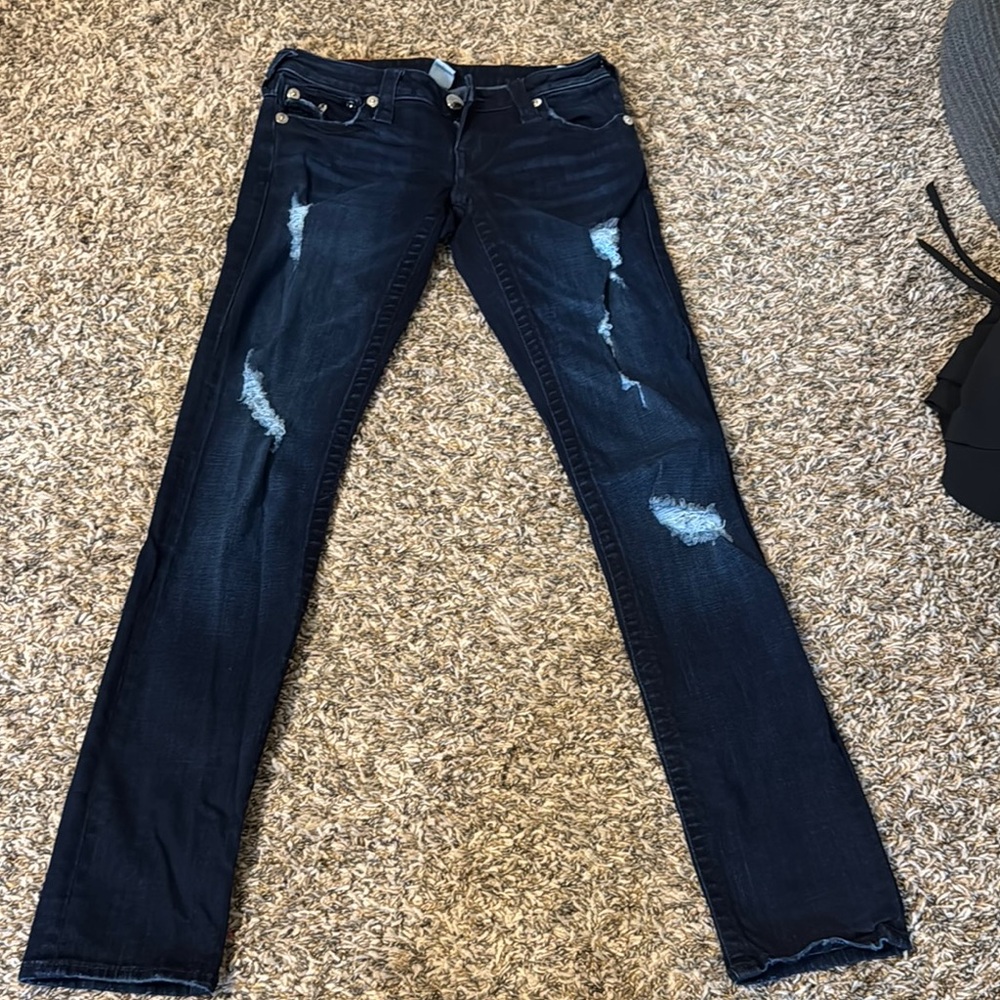 Flap pocket true religion distressed